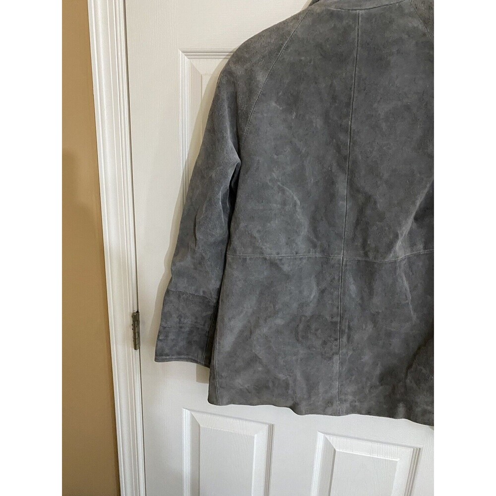 Vintage Jordache 100% Suede Cowhide Leather With Pockets Men’s Jacket Size Large - Picture 13 of 16